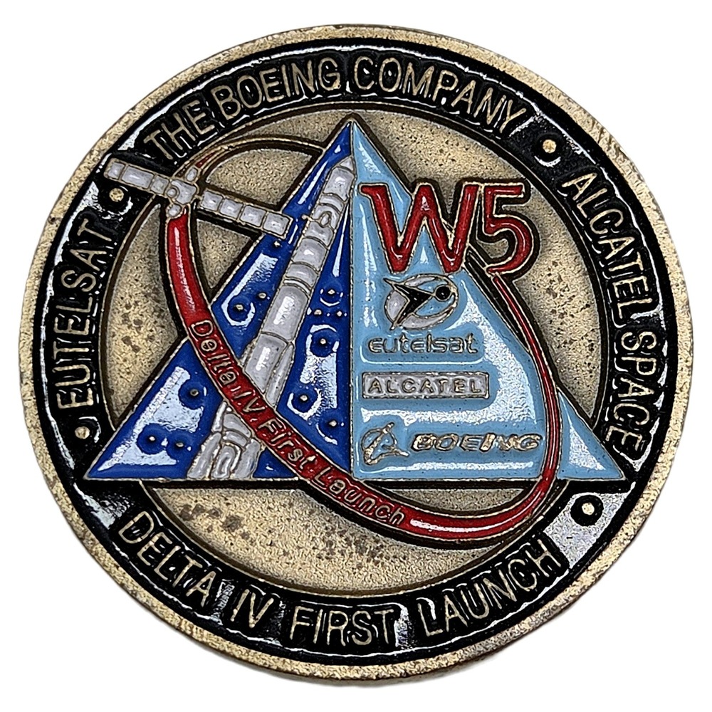 Boeing Delta IV First Launch Eutelsat W5 Alcatel Space Challenge Coin EELV